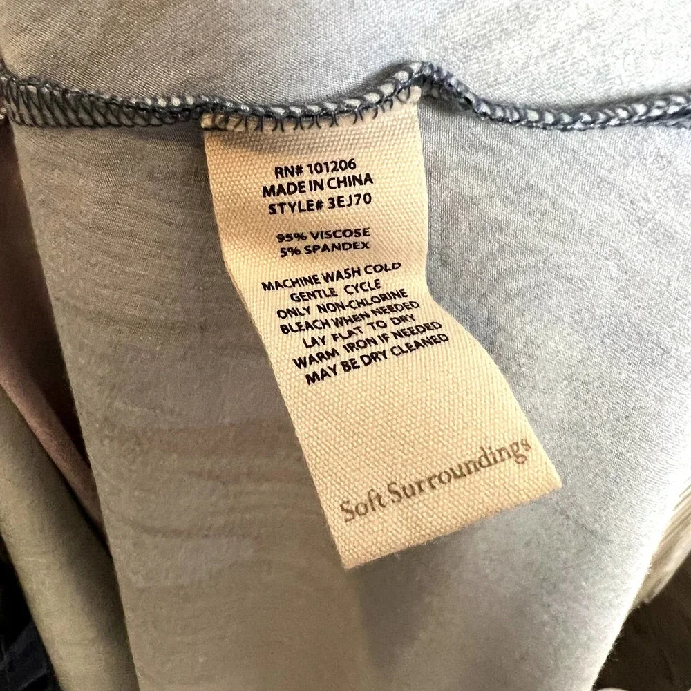 Soft SURROUNDINGS Women's Ancient Isle Shirt Dress Multicolor NEW Medium Petite - Picture 8 of 16